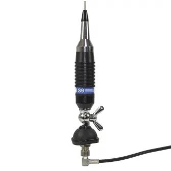 Antena CB PNI S9 cu fluture, lungime spic 120 cm, cablu RG58 4m