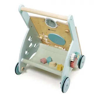 Antepremergator din lemn Tender Leaf Toys - Sunshine Baby Activity Walker, cu activitati