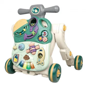 Antepremergator Mappy 3 in 1, convertibil, cu lumini si sunete, verde