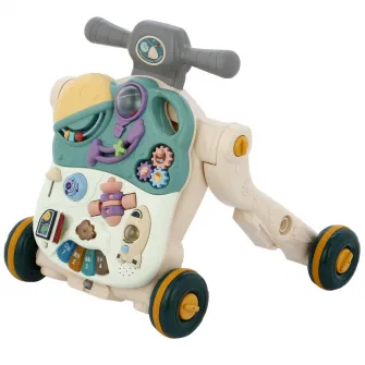 Antepremergator Mappy 3 in 1, convertibil, cu lumini si sunete, verde