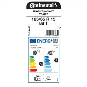 Anvelopa Iarna Continental 185/65R15 88T WinterContact TS 870