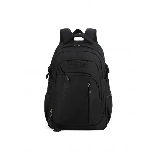 Aoking, Rucsac cu buzunare multiple si bretele ajustabile, Negru