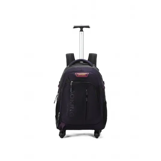 Aoking, Rucsac-troler cu buzunare cu fermoar, Violet