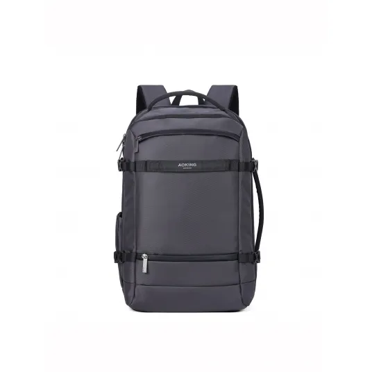 Aoking, Rucsac unisex cu buzunare multiple, Gri
