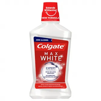 Apa de gura Colgate Max White cu efect de albire, 500 ml
