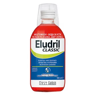 Apa de gura Eludril Classic, 500 ml