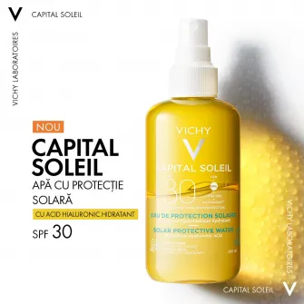 Apa de protectie solara Hidratanta Vichy Capital Soleil pentru corp SPF30+, 200 ml