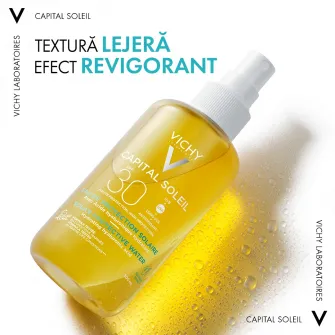 Apa de protectie solara Hidratanta Vichy Capital Soleil pentru corp SPF30+, 200 ml