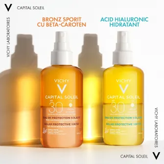Apa de protectie solara Hidratanta Vichy Capital Soleil pentru corp SPF30+, 200 ml