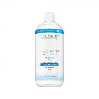 Apa micelara Dermedic Hydrain Hialuro H2O, 500 ml
