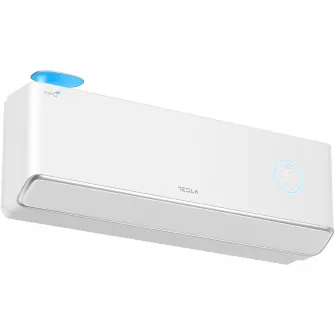 Aparat de aer conditionat Tesla Virtuoso 12000 BTU WI-FI, functie I Feel, Filtru lavabil, , flux aer 3D, Lampa UV, HEPA filter, Fresh O2, TT37AF, alb