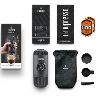 Aparat de cafea portabil Wacaco Nanopresso, gri