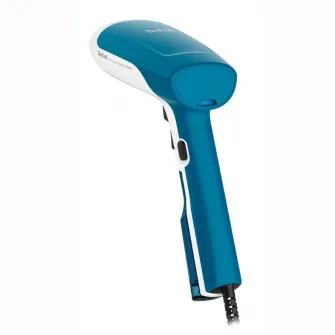 Aparat de calcat cu abur Tefal Access Steam First DT6130E0, 1300W, abur variabil 20g/min, incalzire rapida 15 sec, rezervor 70ml, perie testaturi, Alb/Albastru