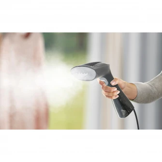 Aparat de calcat vertical cu abur Electrolux E6HS1-2EG, 1200W, 20gr/min, 100ml, Culoare gri inchis