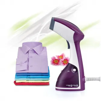 Aparat de calcat vertical Heinner HGS-1100PP, 1100 W, Rezervor detasabil 0.25l, Jet abur continuu, Debit de abur 17 +/- 4g / min, Mov
