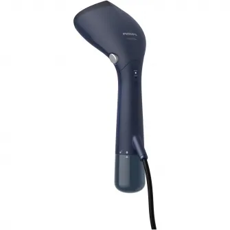 Aparat de calcat vertical portabil Philips STH7020/20 Seria 7000, 1500W, debit de abur 28 g/min, Rezervor de apa detasabil de 100 ml, Talpa OptimalTEMP, 30sec. incalzire, Cap reglabil, 2 nivele de abur, Greutate 870 g, Husa