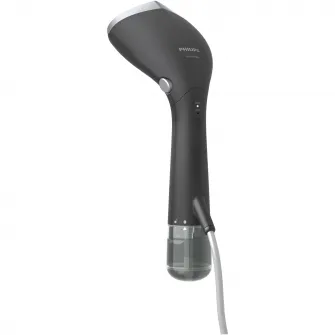 Philips STH7040/80 Портативный вертикальный утюг серии 7000, 1500 Вт, подача пара 28 г/мин, съемный резервуар на 100 мл + дополнительный резервуар для воды на 200 мл, подошва OptimalTEMP, 30 сек. Нагрев, регулируемая головка, 2 уровня пара, 870 г, крышка