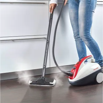 Aparat de curatat cu abur Polti Vaporetto Smart 30_R, 1800 W, Alb/Rosu