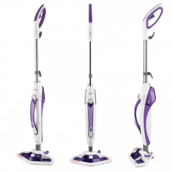 Aparat de curatat cu abur Polti Vaporetto SV 440, Double, 15 in 1, 1500W, 2.4Kg, Alb/Violet