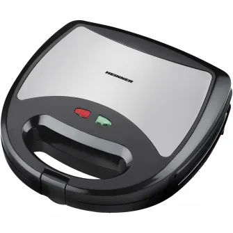 Aparat de facut nuci Heinner Dessert Supreme HNM-750BKS, 750W, capacitate 12 bucati, placi detasabile cu Г®nvelis neaderent, indicator luminos, manere termoizolate, Negru