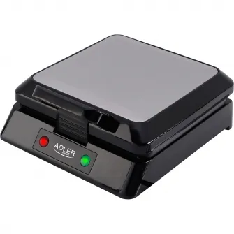 Aparat de facut Waffle Adler AD3036, 1300W, Argintiu