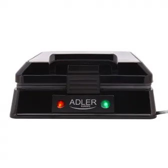 Aparat de facut Waffle Adler AD3036, 1300W, Argintiu