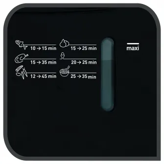 Aparat de gatit cu aburi Tefal VC1401, 900W, Timer, oprire automata, depozitare compacta, grile detasabile, Negru