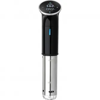 Aparat de gatit Sous Vide Laica SVC107, 1200W, display LED, Negru/Inox