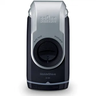 Электробритва Braun MobileShave M-90R Wet&Dry, черный/серый