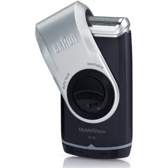 Электробритва Braun MobileShave M-90R Wet&Dry, черный/серый