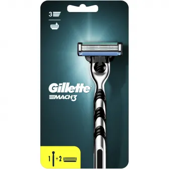 Aparat de ras Gillette Mach3 + 1 rezerva
