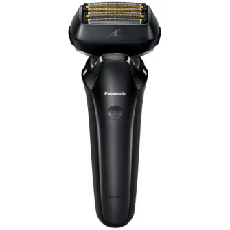 Бритва Panasonic ES-LS6A-K803, 6 лезвий, "Japanese Blade Technology", триммер, датчик бороды, автономная работа 50 минут, Li-Ion, Wet & Dry, гибкая головка 22D, транспортировочный ящик, черный