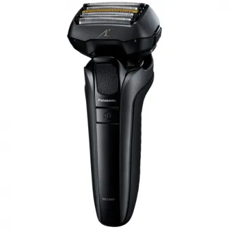 Бритва Panasonic ES-LV6U-K803, 5 лезвий, "Japanese Blade Technology", триммер, датчик бороды, автономная работа 50 минут, Li-Ion, Wet & Dry, гибкая головка 20D, чехол, черный