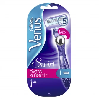 Aparat de ras pentru femei Gillette Venus Swirl, maner Flexiball