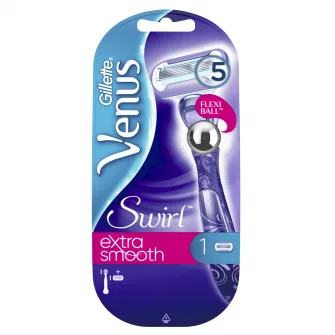 Aparat de ras pentru femei Gillette Venus Swirl, maner Flexiball