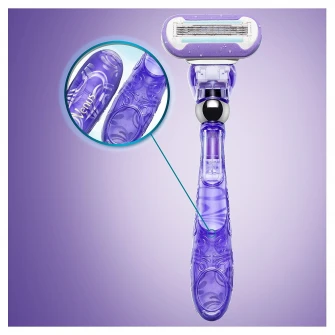 Aparat de ras pentru femei Gillette Venus Swirl, maner Flexiball