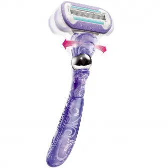 Aparat de ras pentru femei Gillette Venus Swirl, maner Flexiball