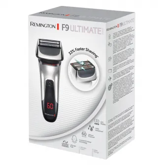 Бритва Remington Ultimate Series F9 XF9000, аккумулятор, 2 экрана, 2 триммера, водонепроницаемость, серебристый / черный