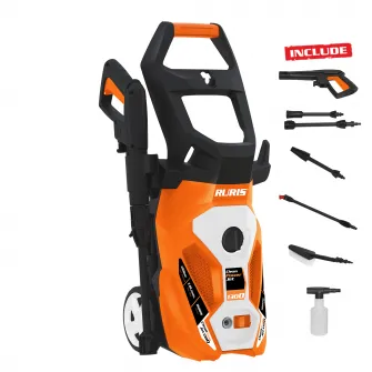 Aparat de spalat cu presiune RURIS CleanPowerJet1300, 1600 W, 420 l/h, 130 bar, accesorii incluse