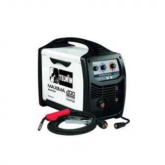 Сварочный аппарат Telwin MIG-MAG MAXIMA 200 SYNERGIC, 170 А, 230 В, электрод 1,6–3,2 мм, 11 кг, аксессуары в комплекте