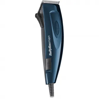 Aparat de tuns BaByliss E695E, 3-25 mm, 5 Trepte, 8 Accesorii, Albastru/Negru
