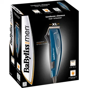Aparat de tuns BaByliss E695E, 3-25 mm, 5 Trepte, 8 Accesorii, Albastru/Negru