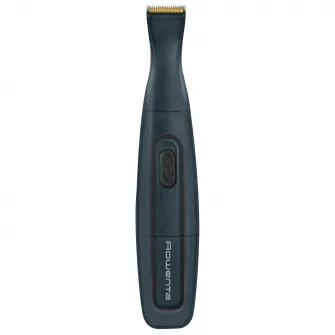 Aparat de tuns barba ROWENTA Nomad TN3651F0, lame invelis titan, rezistent la apa, accesoriu pentru ras, baza de depozitare, albastru