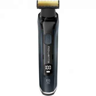 Aparat de tuns, conturat si ras Rowenta Forever Sharp Ultimate TN6204E0, autonomie 120 min, 18 setari, accesoriu ras barba si parul corporal, wet & dry, negru