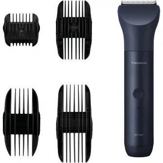 Aparat de tuns cu lame profesionale Panasonic MultiShape ER-CKL3-A301, 4 piepteni cu 15 setari de lungime, autonomie 70 min, quick charge 1H, acumulator Li-Ion, lavabil, husa transport, negru