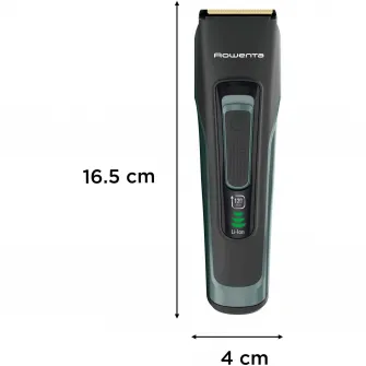 Aparat de tuns parul si barba Rowenta Advancer TN5224E0, 2 piepteni reglabili, pana la 29 de lungimi, 0.5 - 30 mm, setare precizie 1 mm, autonomie 120 minute, indicator baterie LED, husa inclusa, negru