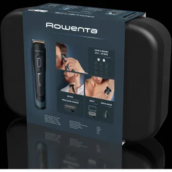 Aparat de tuns parul si barba Rowenta Selectium 17 in 1 TN9464E0, autonomie 120 min, 9 piepteni, accesoriu ras barba si parul corporal, lama de precizie pentru barba, accesoriu nas&urechi, husa, wet&dry,