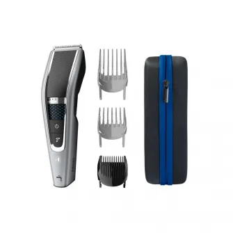 Aparat de tuns Philips HC5650/15, 0.5-28 mm, 28 trepte, pana la 90 min. utilizare cu si fara fir, lame din otel inoxidabil, lavabil, toc de transport, 3 piepteni