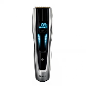 Aparat de tuns Philips HC9450/15, Baterie Li-ion, 0.5-42 mm, 400 trepte, Lame din titan, Negru/Argintiu
