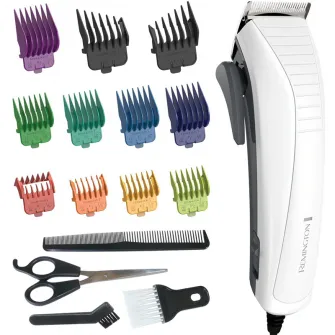 Aparat de tuns Remington HC5035 ColourCut, Lame Inox, Alimentare la retea, 1.5-25 mm, Alb/Gri